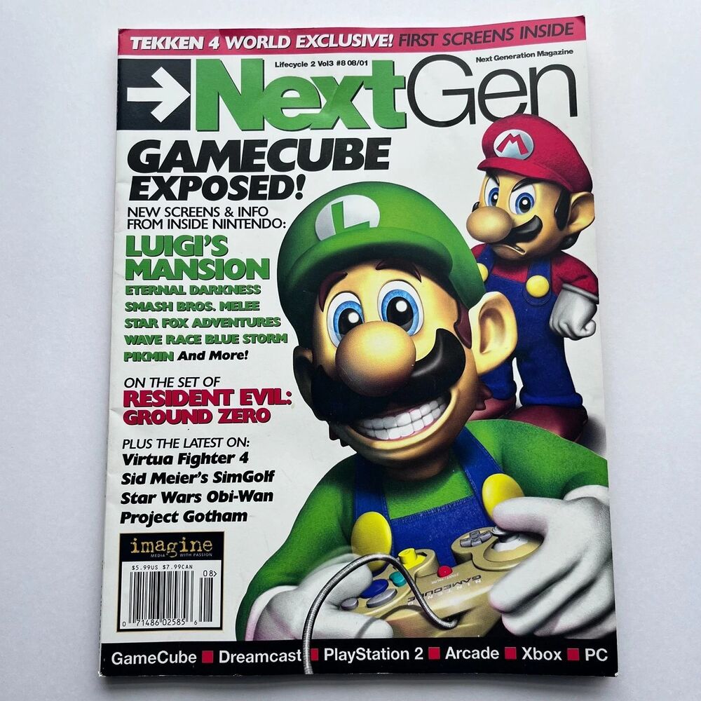 NextGen Magazine Aug 2001 Vol3 Issue 8 - GameCube Luigi's Mansion Mario Gaming